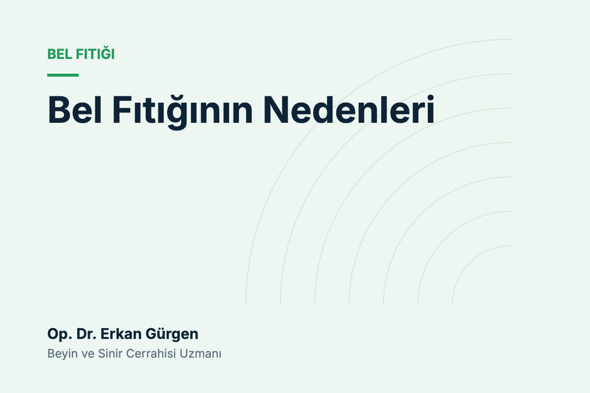 Bel Fıtığının Nedenleri